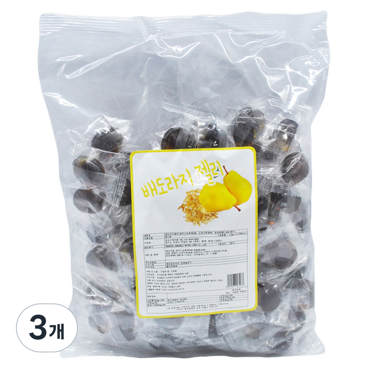 배도라지 과즙젤리, 1kg, 3개