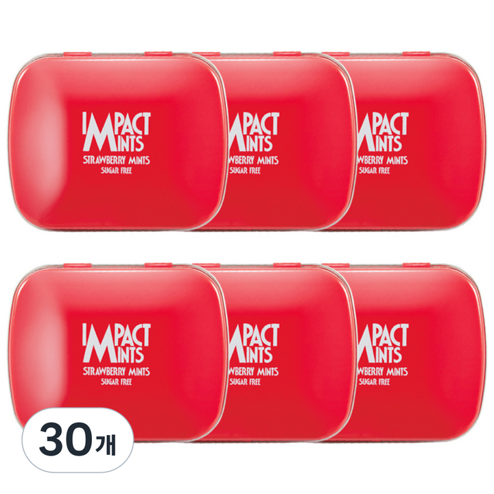 임팩트민트 딸기향 캔디, 30개, 14g