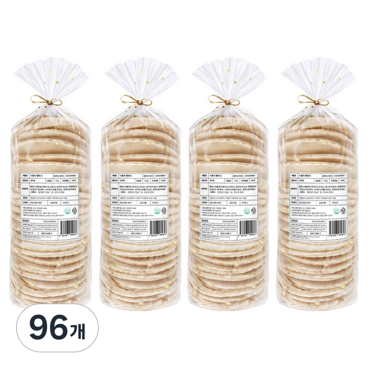 대삼민속식품 바삭한 누룽지뻥튀기, 120g, 96개