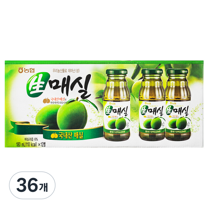 [농협] 우리 과일 주스 180ml*12개입, 180ml, 36개