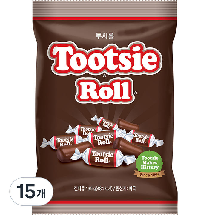 투시롤 캔디, 135g, 15개