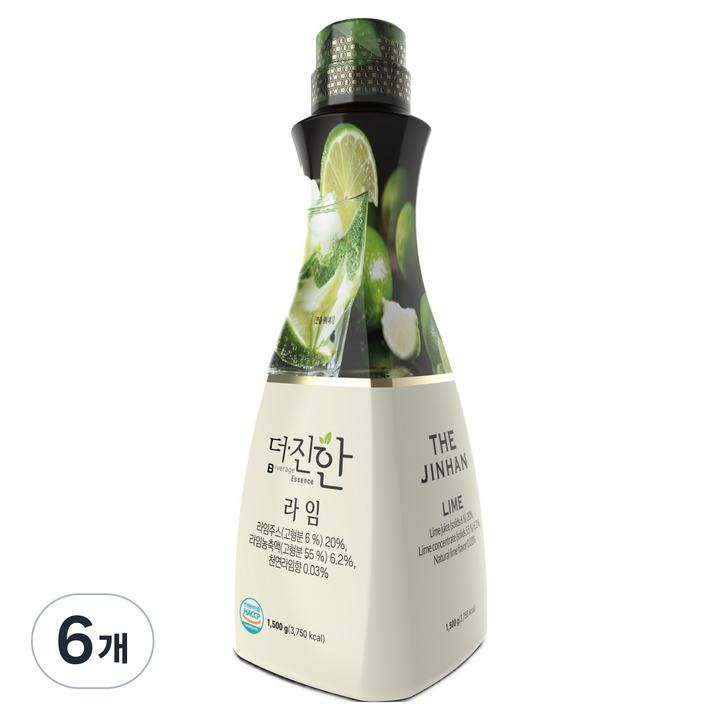 웰파인 더진한 라임 고농축 베이스, 6개, 1.5kg
