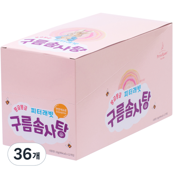 잇솜 피터래빗 구름솜사탕, 10g, 36개