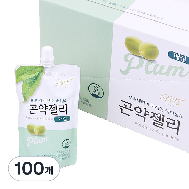 포코테라 곤약젤리 매실, 150ml, 100개