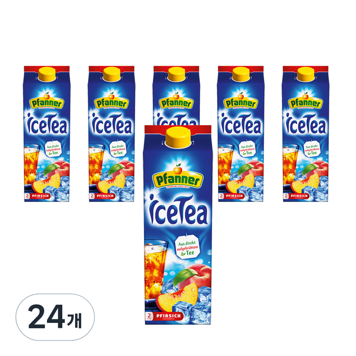 파너 복숭아 아이스티, 2L, 24개