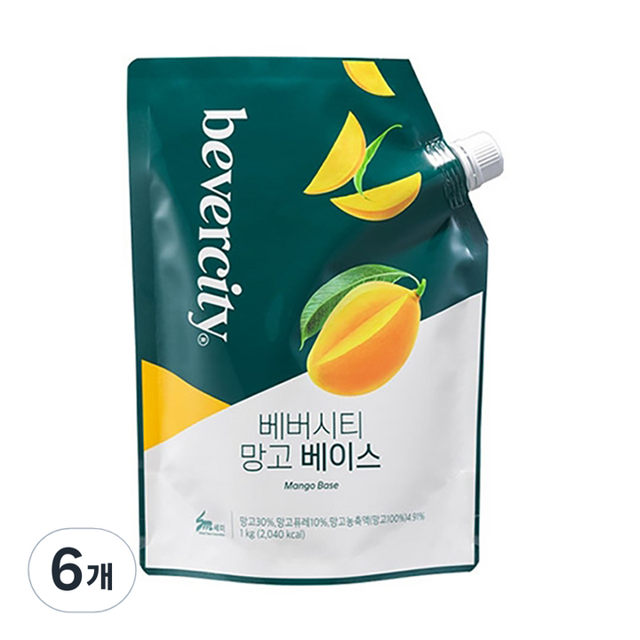 베버시티 망고 베이스, 1kg, 6개