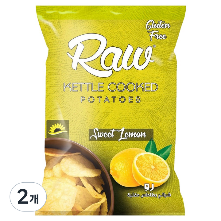 로우 감자칩 스위트 레몬, 100g, 2개