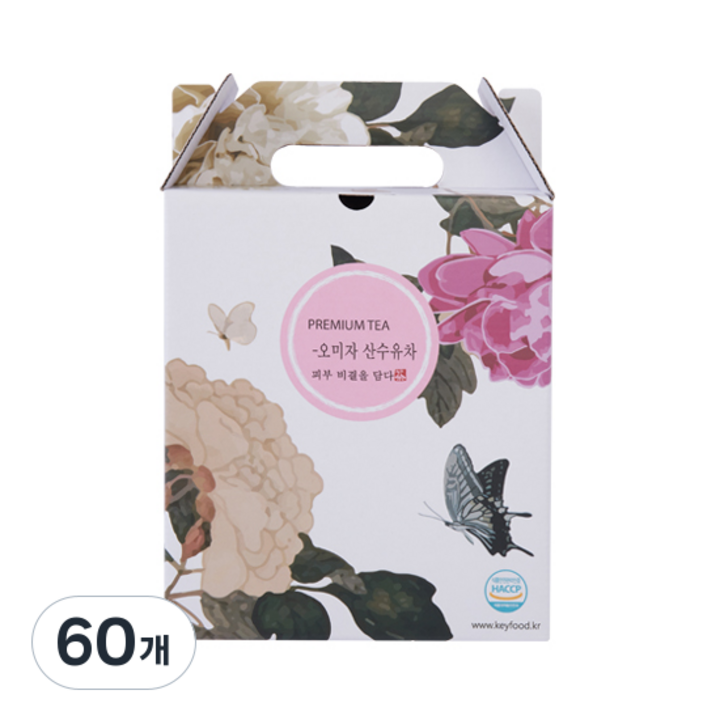 키푸드 오미자 산수유차, 120ml, 60개