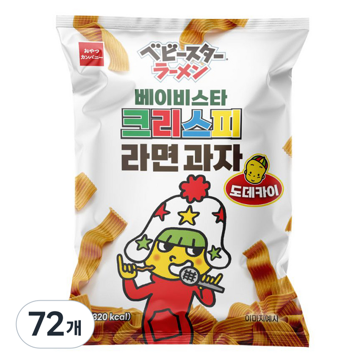 베이비스타 크리스피 라면과자 도데카이, 65g, 72개