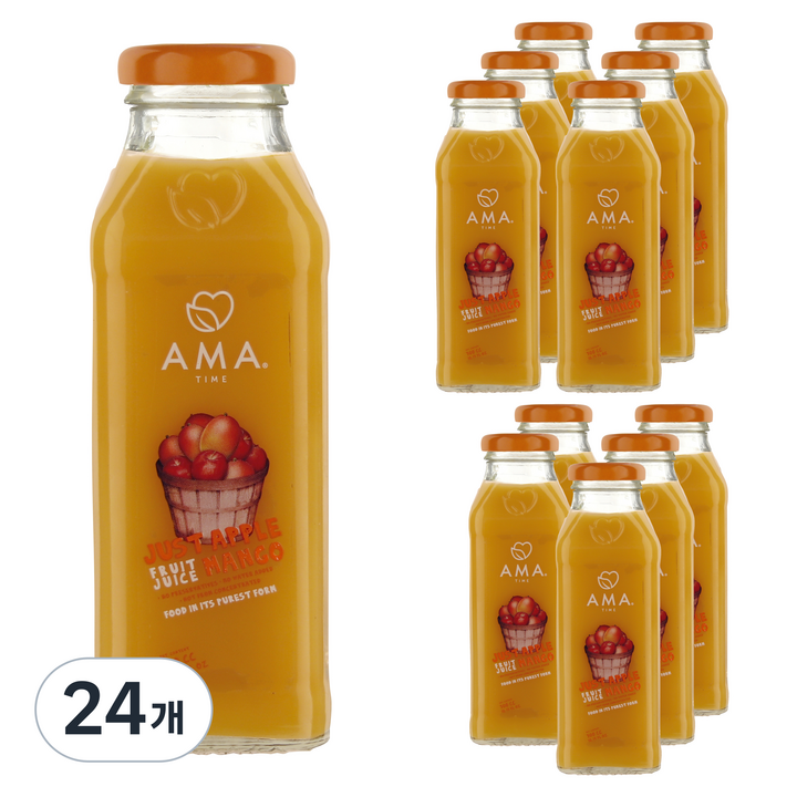 아마타임 사과 망고 주스, 24개, 300ml
