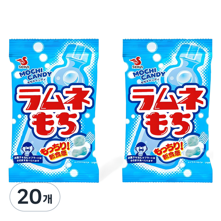 세이카 라무네 모찌 캐러멜 사탕, 32g, 20개