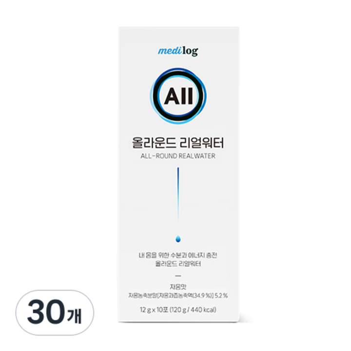메디로그 올라운드 리얼워터 12g, 30개, 120g