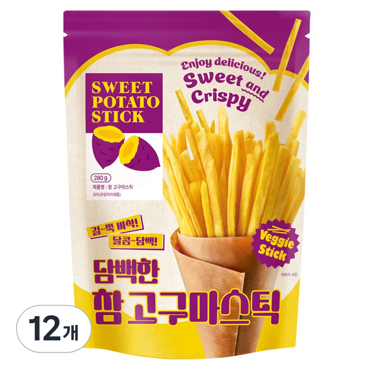 하루견과 참고구마스틱, 280g, 12개