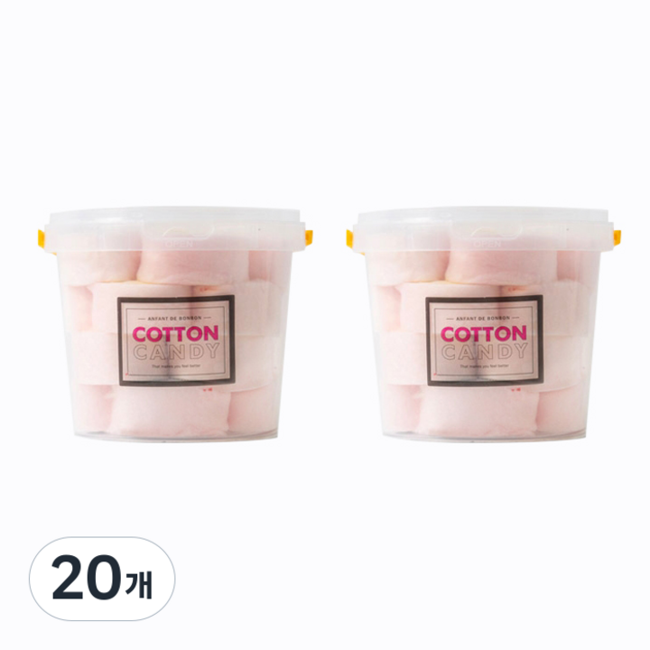 앙팡드봉봉 한입솜사탕 스트로베리, 50g, 20개