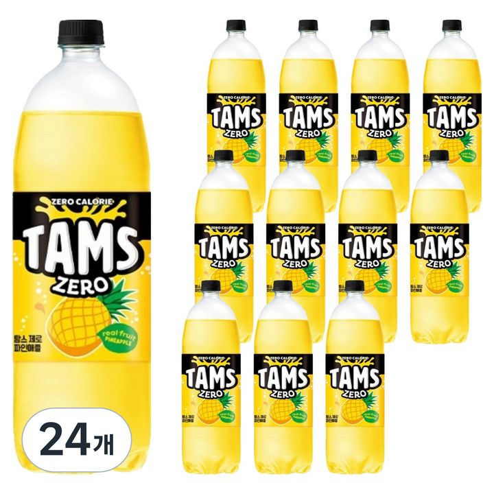 탐스제로 파인애플, 1.5L, 24개