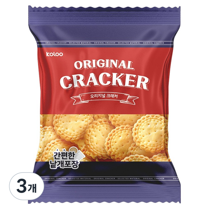 한진식품 오리지널 크래커, 500g, 3개