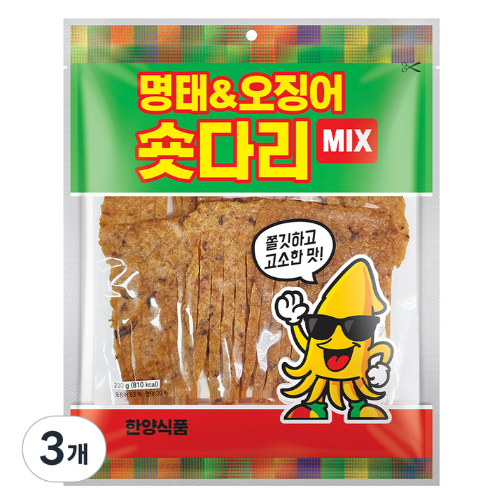 한양식품 주식회사 숏다리mix 고소한맛, 3개, 230g