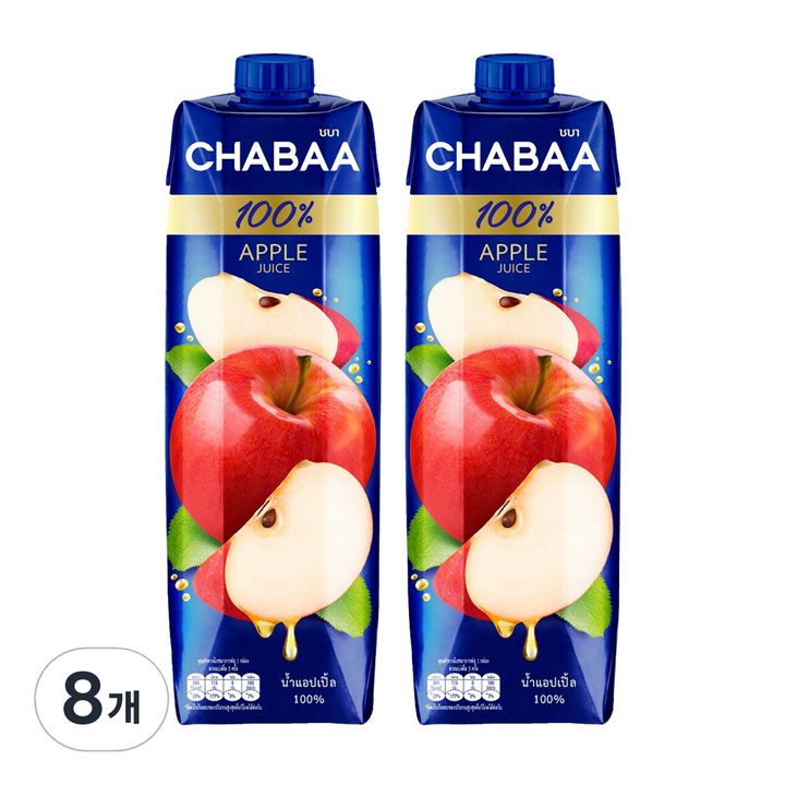 차바 사과주스, 8개, 1L