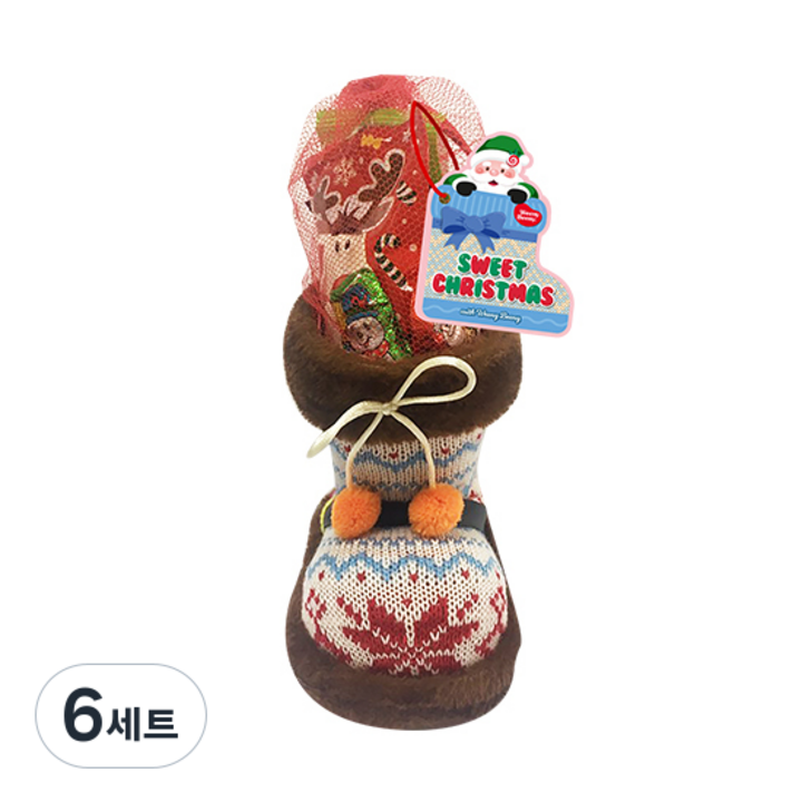 위니비니 방울니트장화 화이트 간식 선물세트 랜덤발송, 6세트, 180g