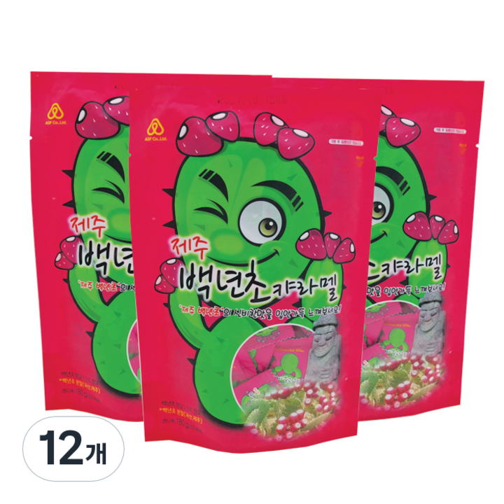 제주 백년초 캬라멜, 180g, 12개