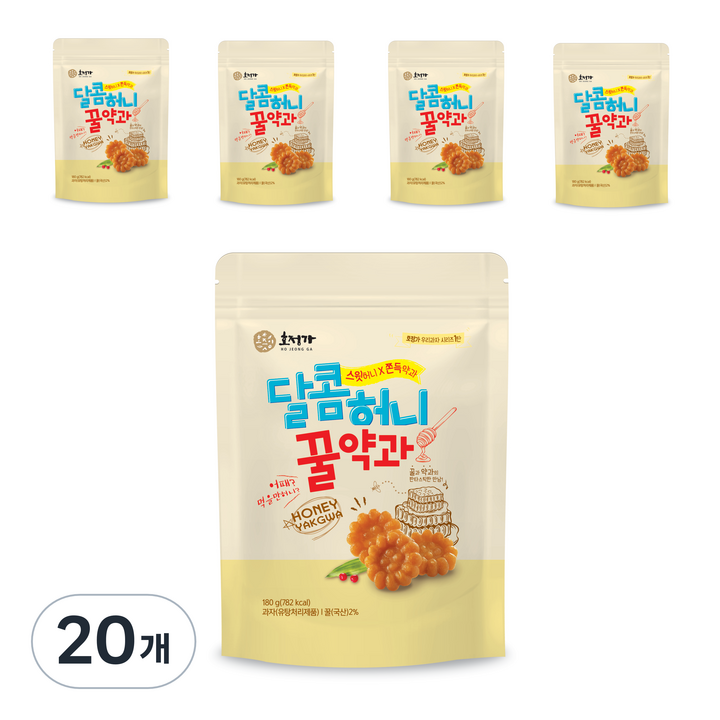 호정가 달콤허니 꿀약과, 180g, 20개