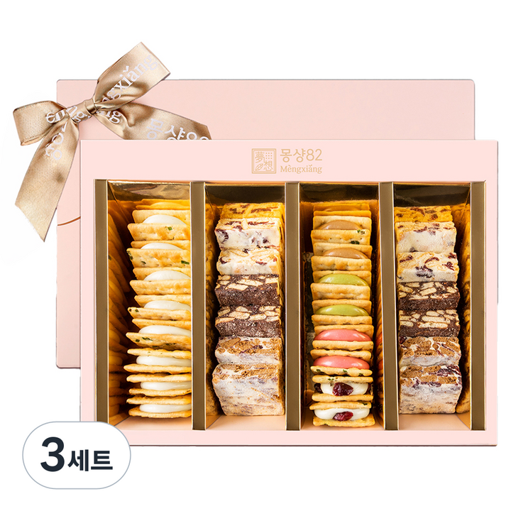 몽샹82 패밀리 F2 선물세트+쇼핑백, 680g, 3세트
