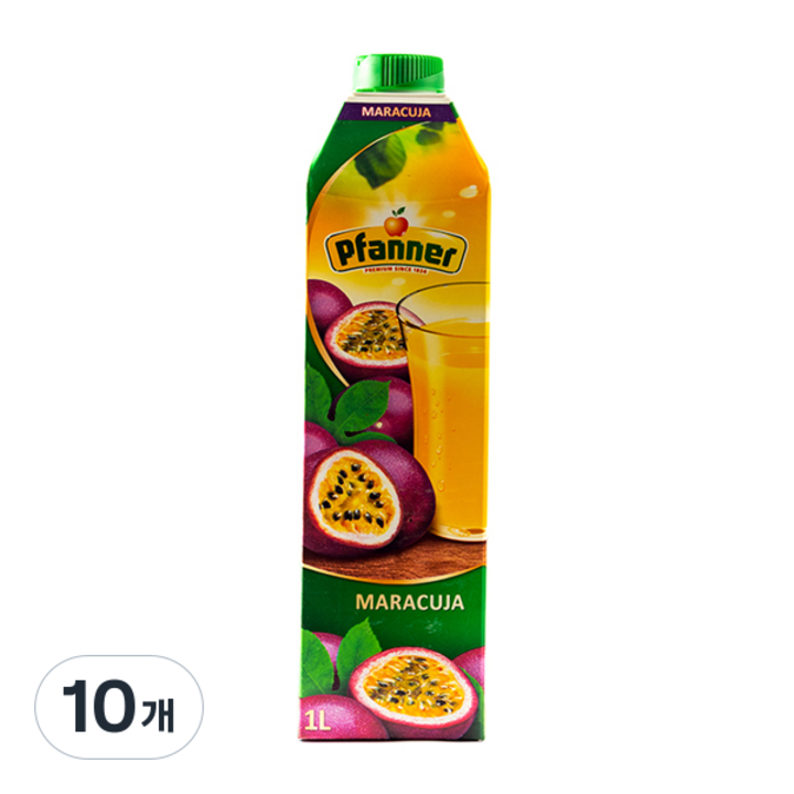 파너 패션후르츠 음료, 1L, 10개