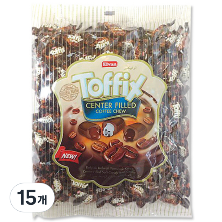 토픽스 커피 츄잉 캔디, 800g, 15개