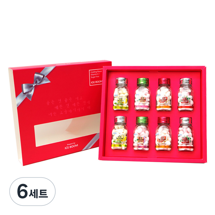 아이스붐 혼합 과일캔디 선물세트, 176g, 6세트