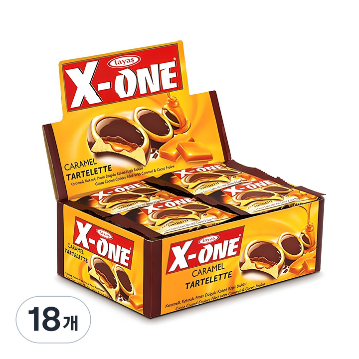 타야스 엑스원 캐라멜 타르트, 504g, 18개