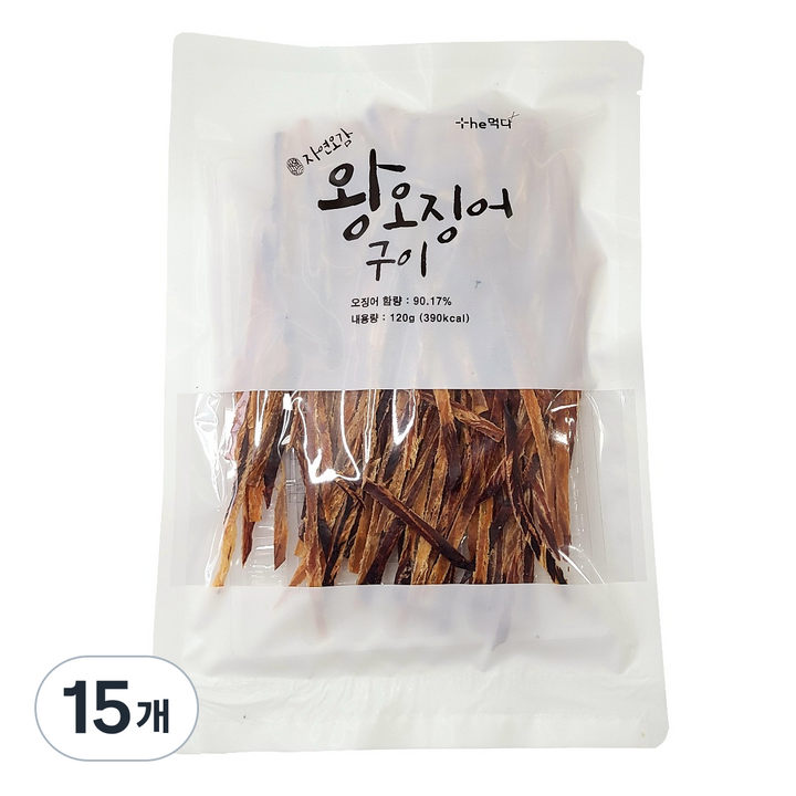 더먹다 왕오징어구이, 120g, 15개