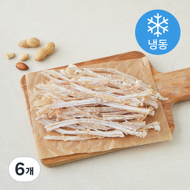 서건푸드 쫄바디 건오징어 슬라이스 (냉동), 6개, 70g
