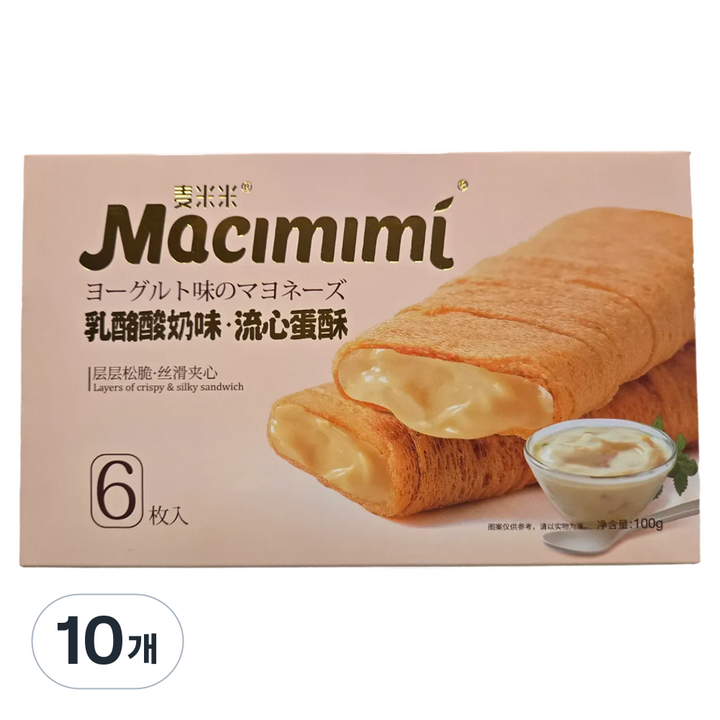 마치미미 부드러운 치즈 요구르트 크리스피, 100g, 10개