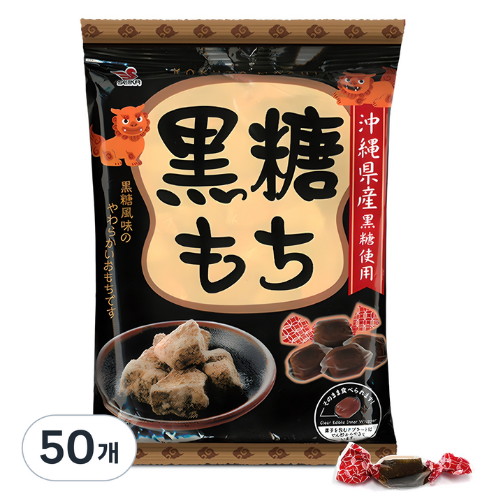 세이카 찹쌀 흑당모찌, 117g, 50개