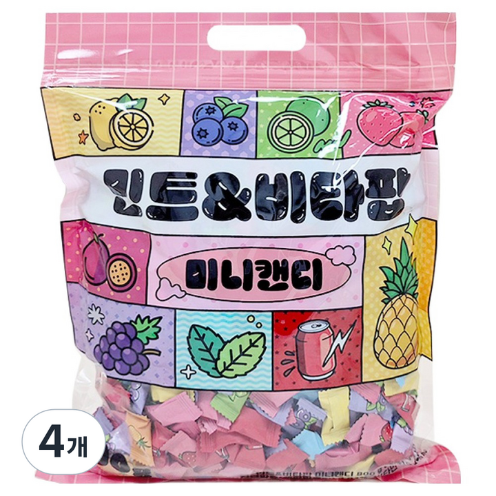 민트 비타팝 미니캔디, 800g, 4개