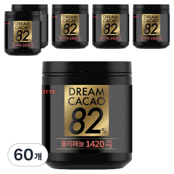 롯데웰푸드 드림카카오 82%, 86g, 60개