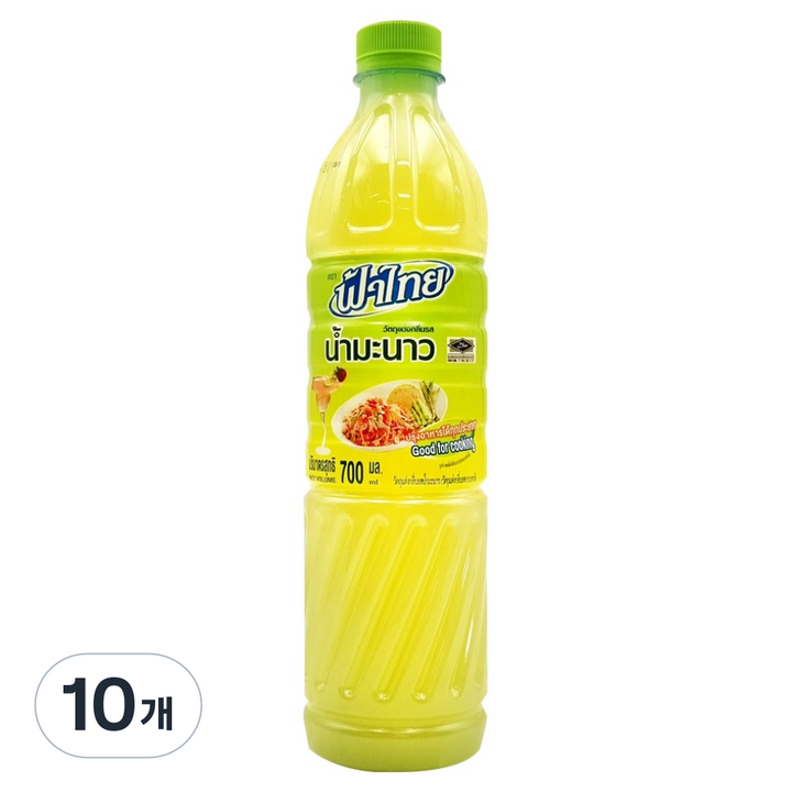 파타이 에프플러스 라임쥬스, 700ml, 10개