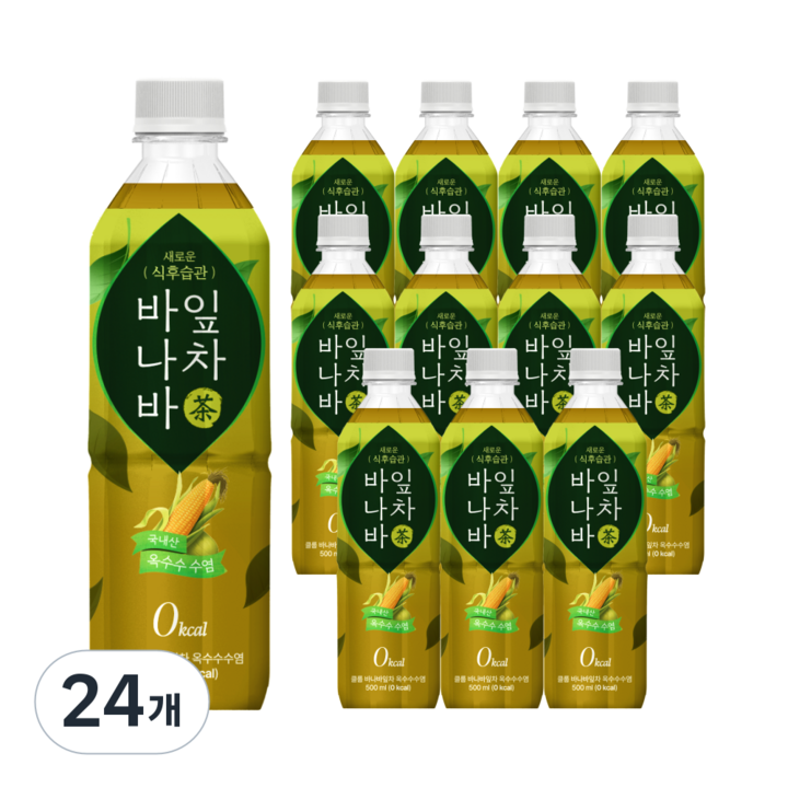 클룹 옥수수수염 바나바잎차, 500ml, 24개