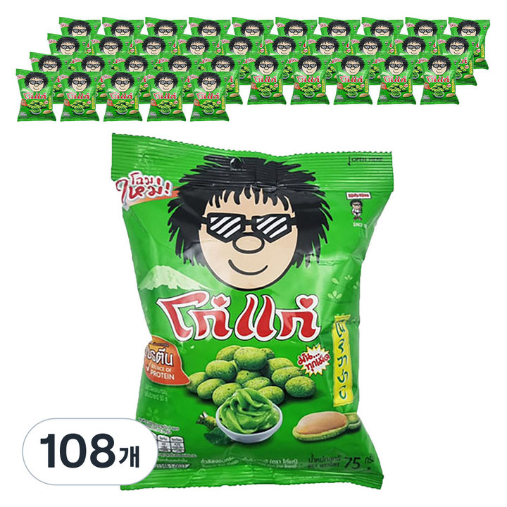코케 노리 와사비향 땅콩과자 연두색, 75g, 108개