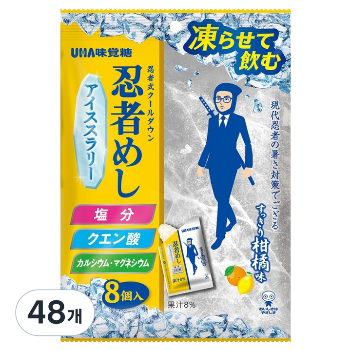 유하미카쿠토 닌자메시 얼려 먹는 슬러리, 176g, 48개