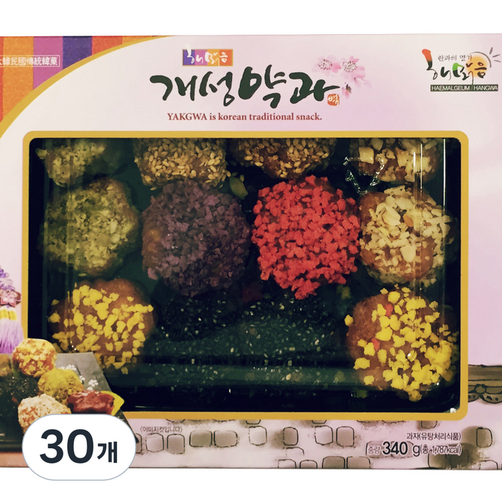 [해맑음] 개성 약과, 340g, 30개