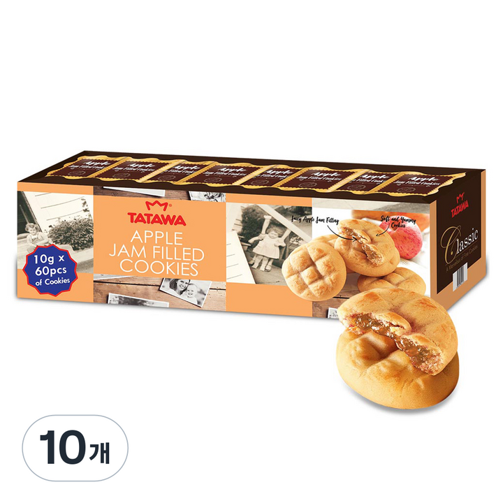 타타와 사과필드쿠키 60p, 600g, 10개