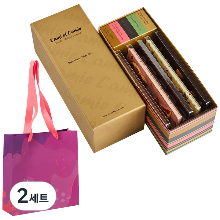 라미엣라미 시그니쳐 칼라초콜릿바 선물세트, 220g, 2세트