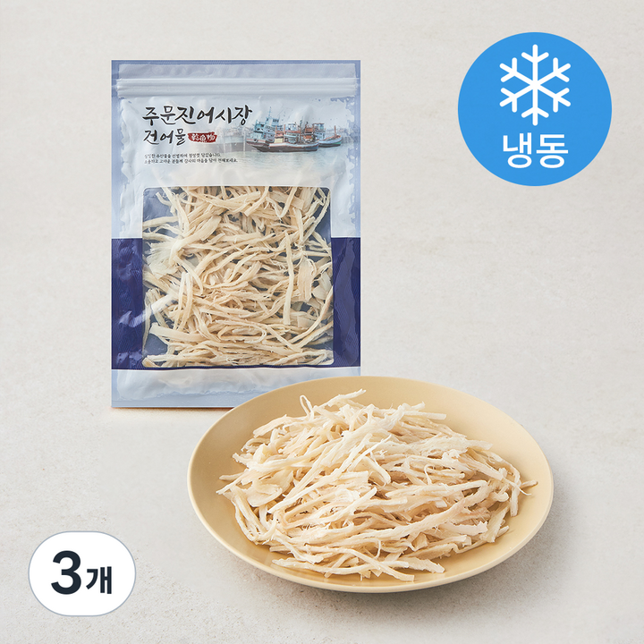 현복식품 주문진어시장 건어물 국산 오징어 진미 (냉동), 3개, 100g