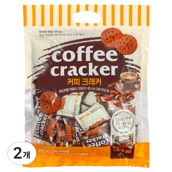커피 크래커 50p, 280g, 2개