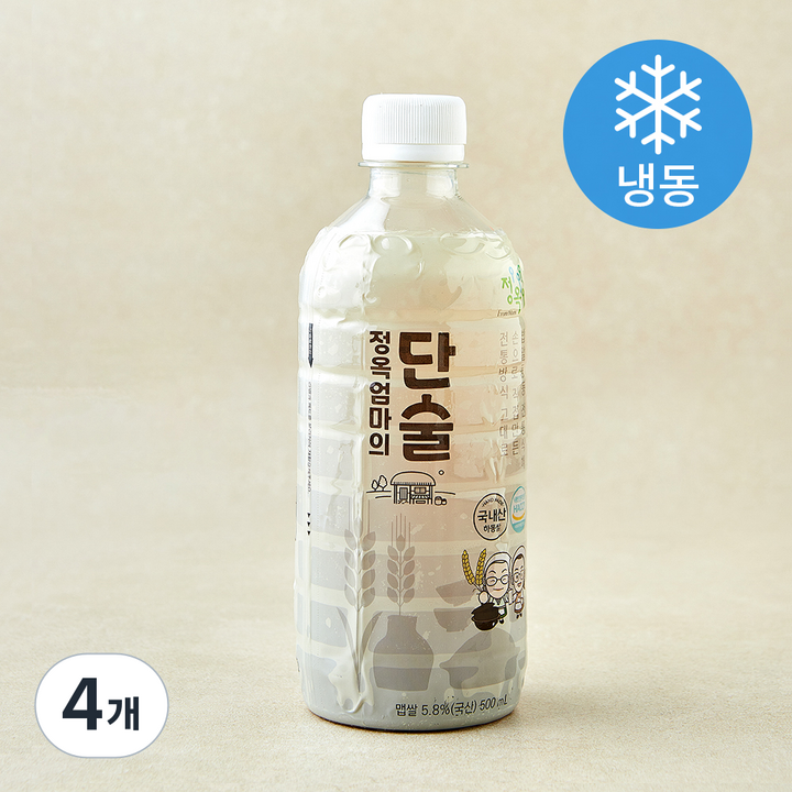 정옥 엄마의 단술 (냉동), 4개, 500ml