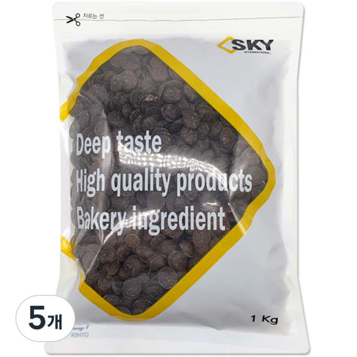 다하임 이르카 리노 다크 커버춰 초콜릿, 5개, 1kg