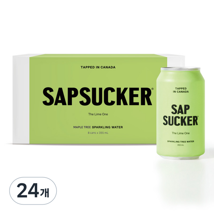 메이플 스파클링 워터 라임, 355ml, 24개