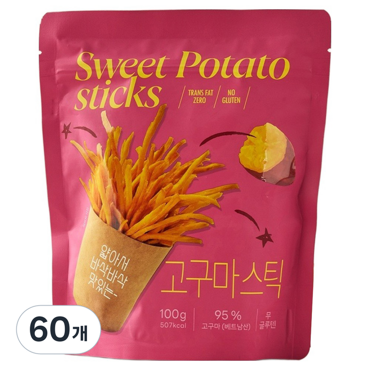 모던하우스 추억의 고구마스틱, 100g, 60개