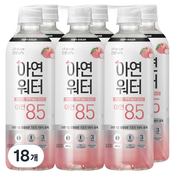티에프티 아연워터, 500ml, 18개
